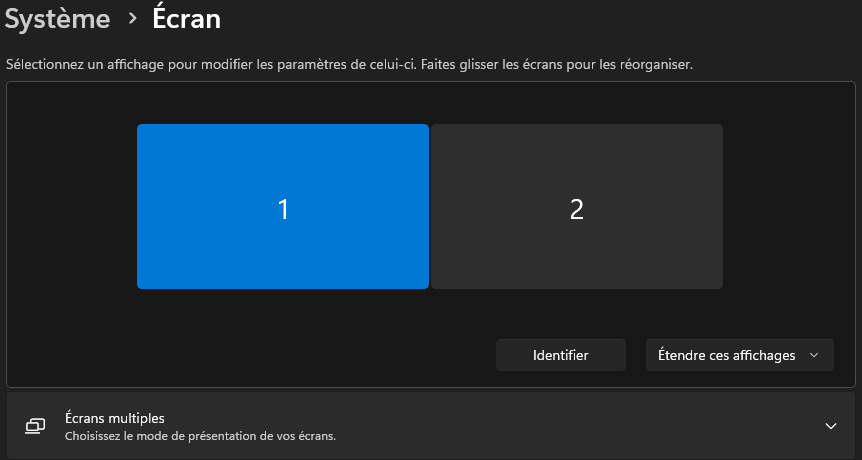 Accéder aux réglages d’affichage dans Windows 11