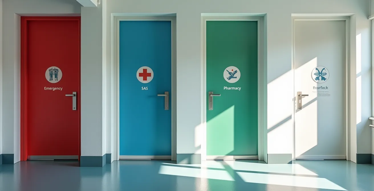 Schéma décisionnel pour choisir le bon service médical selon l'urgence